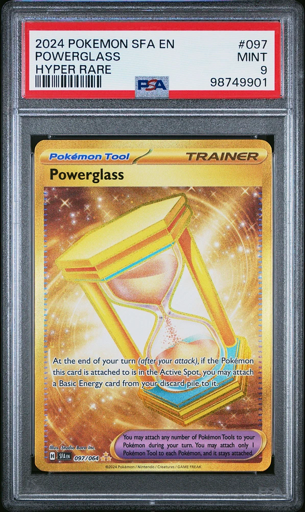 2024 Pokemon Sfa En-shrouded Fable 097 Powerglass Hyper Rare PSA 9