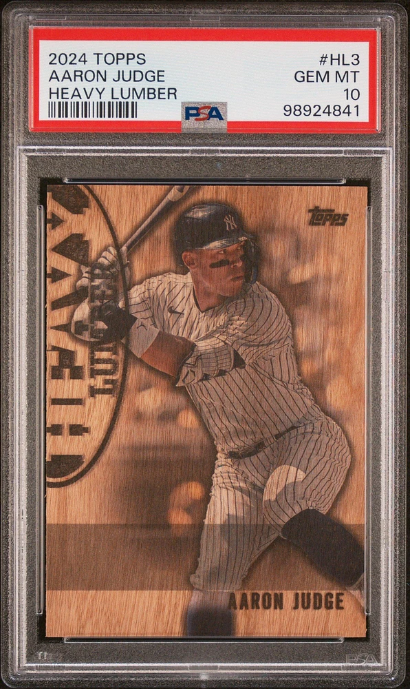 2024 Topps Heavy Lumber Hl3 Aaron Judge PSA 10