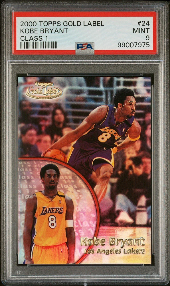 2000 Topps Gold Label Class 1 24 Kobe Bryant PSA 9