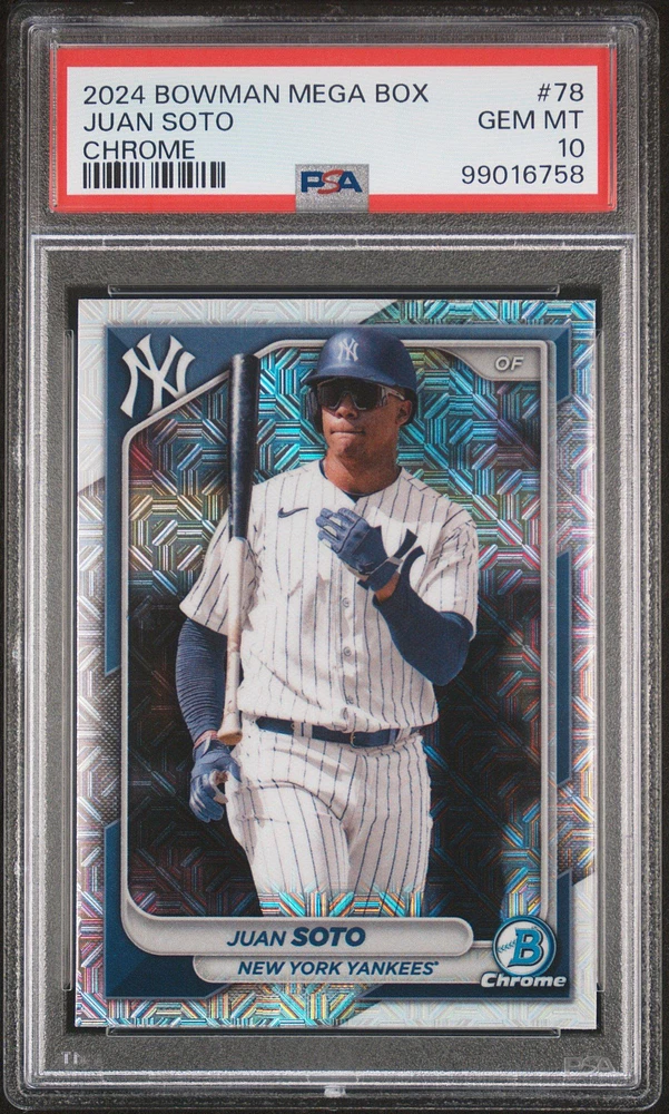 2024 Bowman Mega Box Chrome 78 Juan Soto PSA 10