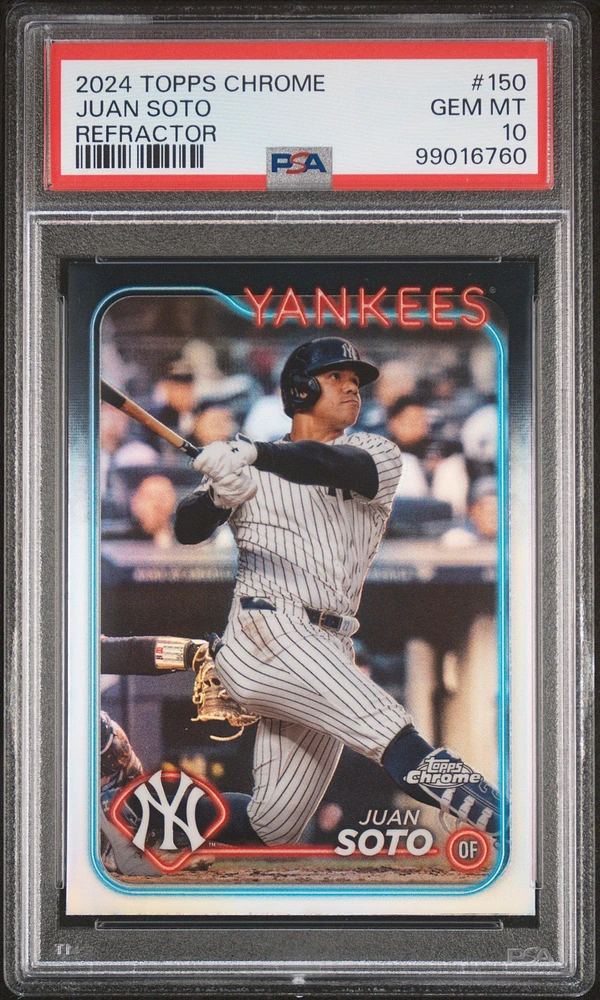 2024 Topps Chrome 150 Juan Soto Refractor PSA 10
