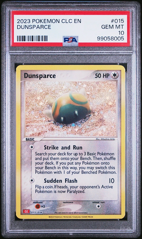 2023 Pokemon Clc-trading Card Game Classic Charizard & Ho-oh Ex Deck 015 Dunsparce PSA 10