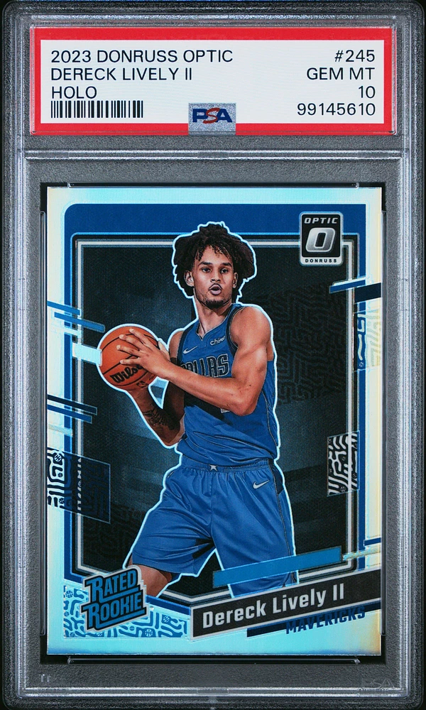 2023 Panini Donruss Optic 245 Dereck Lively Ii Holo PSA 10