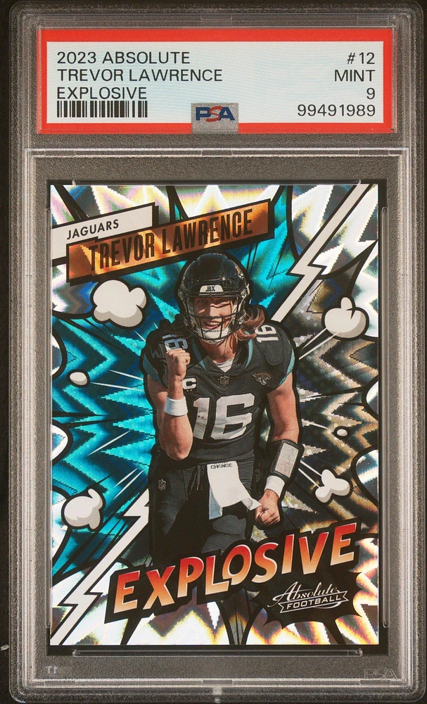 2023 Panini Absolute Explosive 12 Trevor Lawrence PSA 9