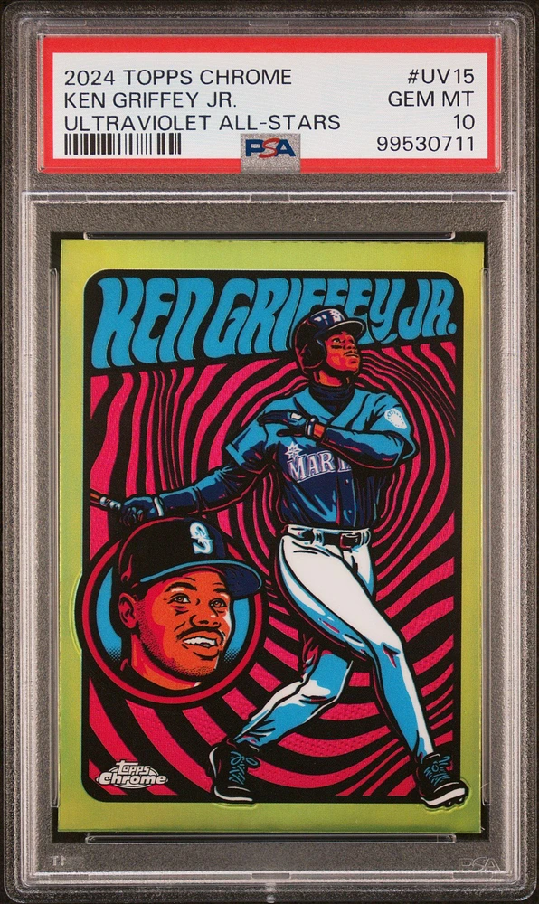 2024 Topps Chrome Ultraviolet All-stars Uv15 Ken Griffey Jr. PSA 10