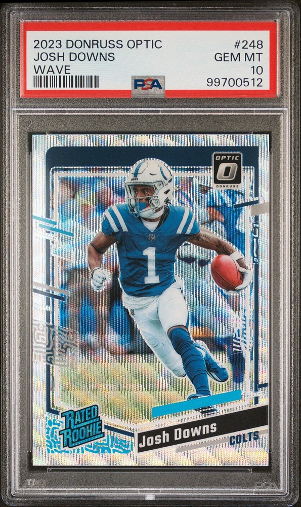 2023 Panini Donruss Optic 248 Josh Downs Wave PSA 10