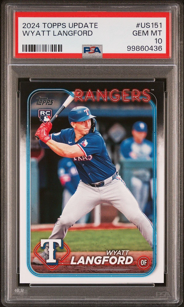 2024 Topps Update Us151 Wyatt Langford PSA 10