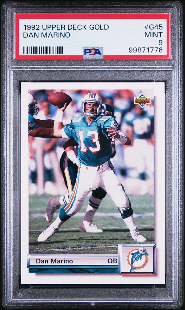 1992 Upper Deck Gold G45 Dan Marino PSA 9