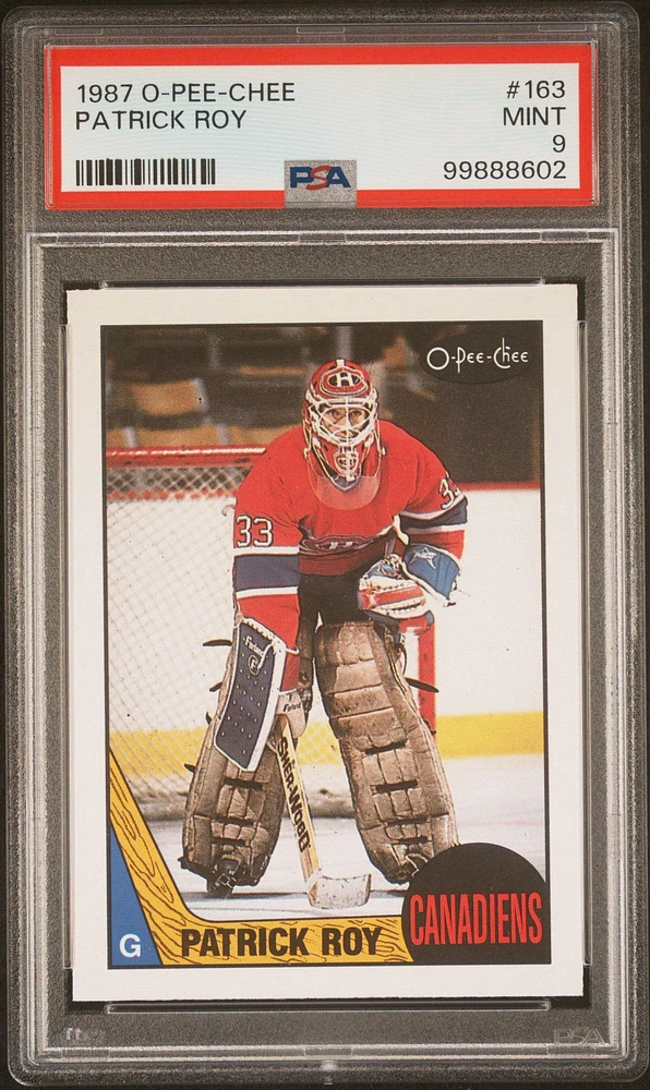 1987 O-pee-chee 163 Patrick Roy PSA 9