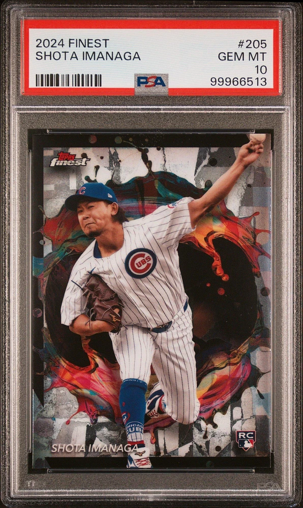 2024 Topps Finest 205 Shota Imanaga PSA 10
