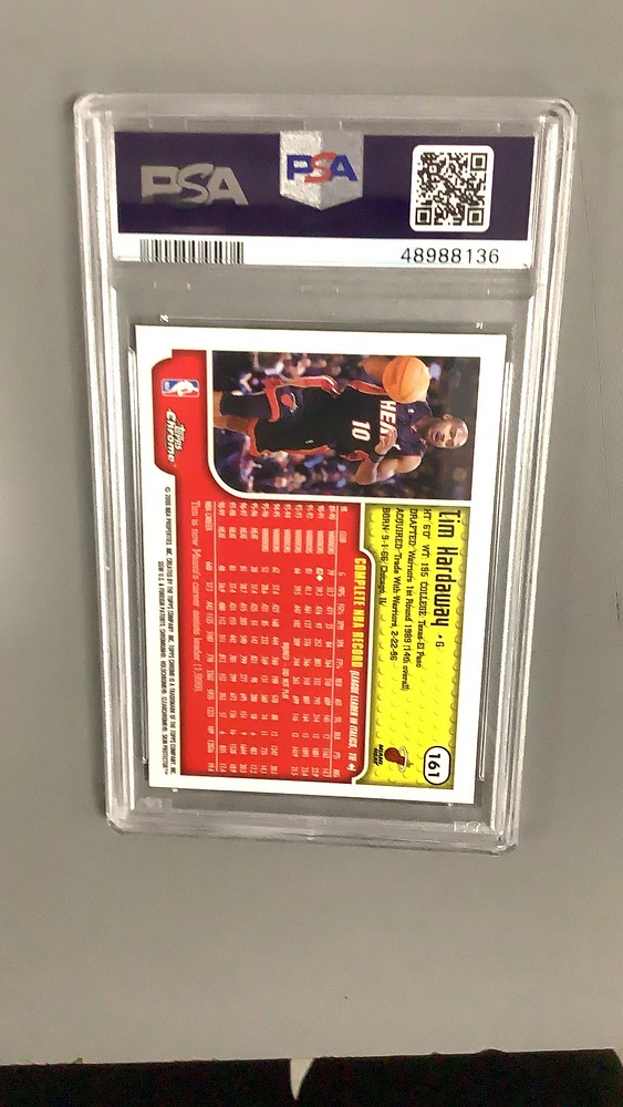 1999 Topps Chrome 161 Tim Hardaway PSA 9