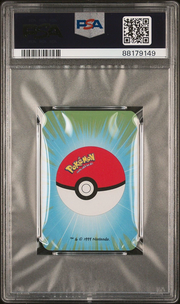 1999 Bicycle Pokemon Mini Playing Cards Green Deck Mewtwo 7 Of Spades PSA 10