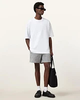 Warden Striped Seersucker Swim Shorts