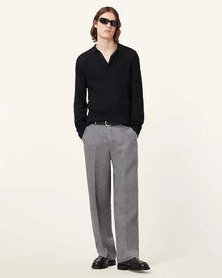 Thoma Long Sleeve Polo Shirt