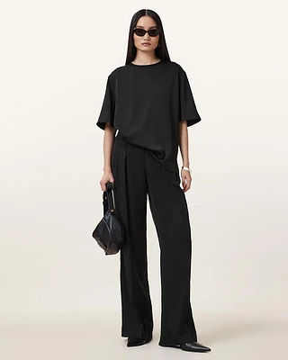Zenni Mid Rise Wide Leg Trousers