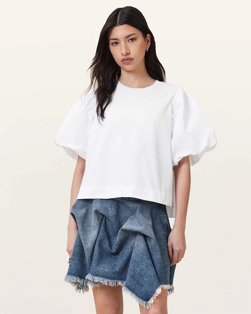 Jess Relaxed Woven T-Shirt