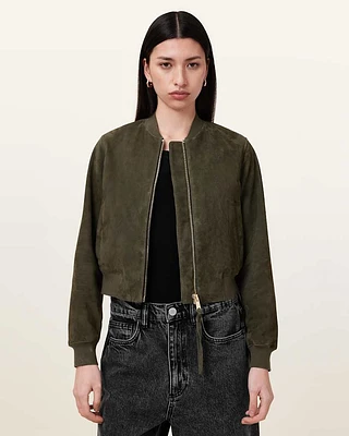 Orten Suede Bomber Jacket