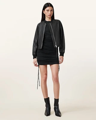 Orten Leather Bomber Jacket