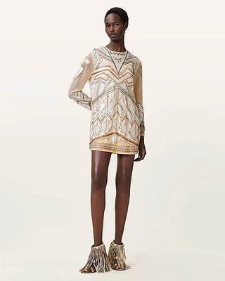 Noushka Embellished Mini Dress