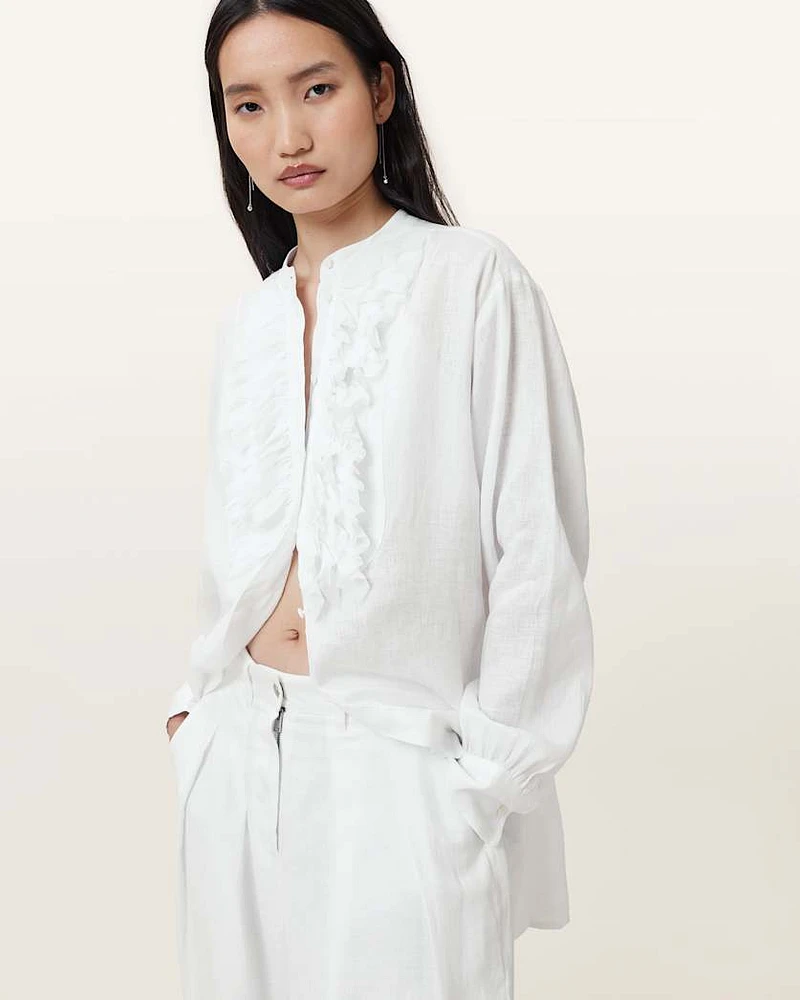 Cassia Long Sleeve Linen Shirt