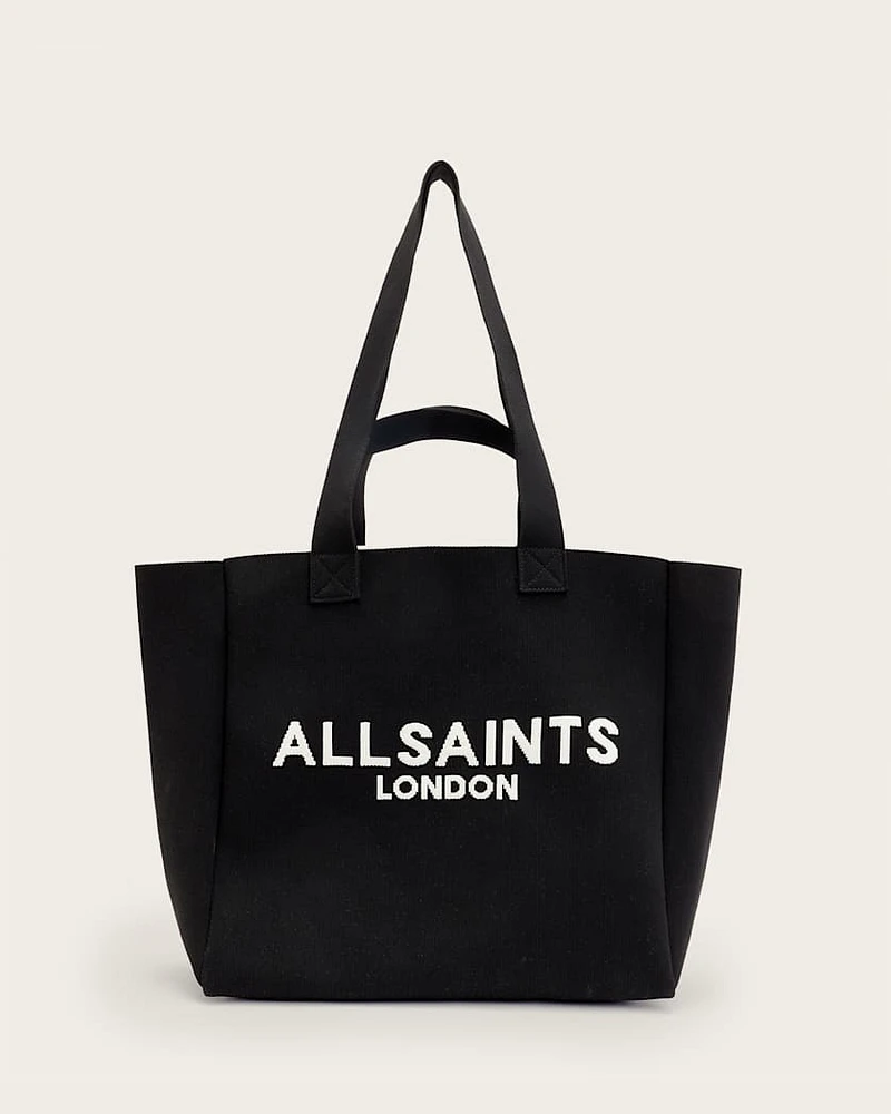 Izzy Large Logo Knitted Tote Bag