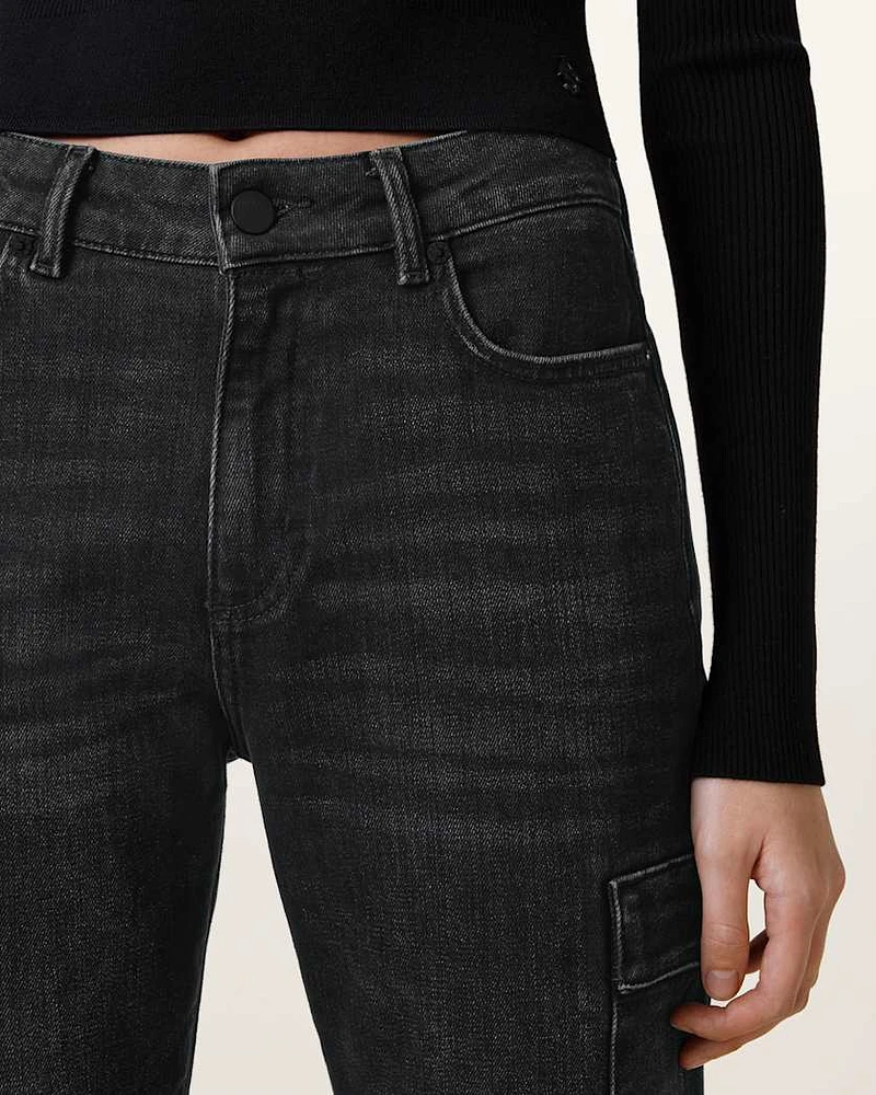 Hollis Slim Denim Bootcut Jeans