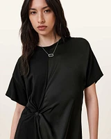 Lana Lace Trim Mini T-Shirt Dress