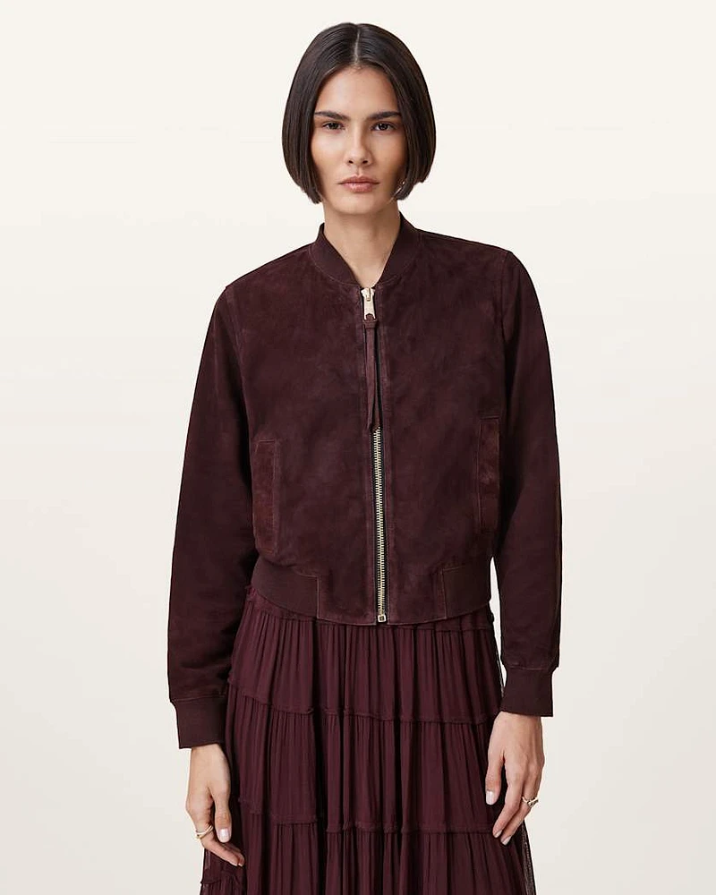 Orten Suede Bomber Jacket