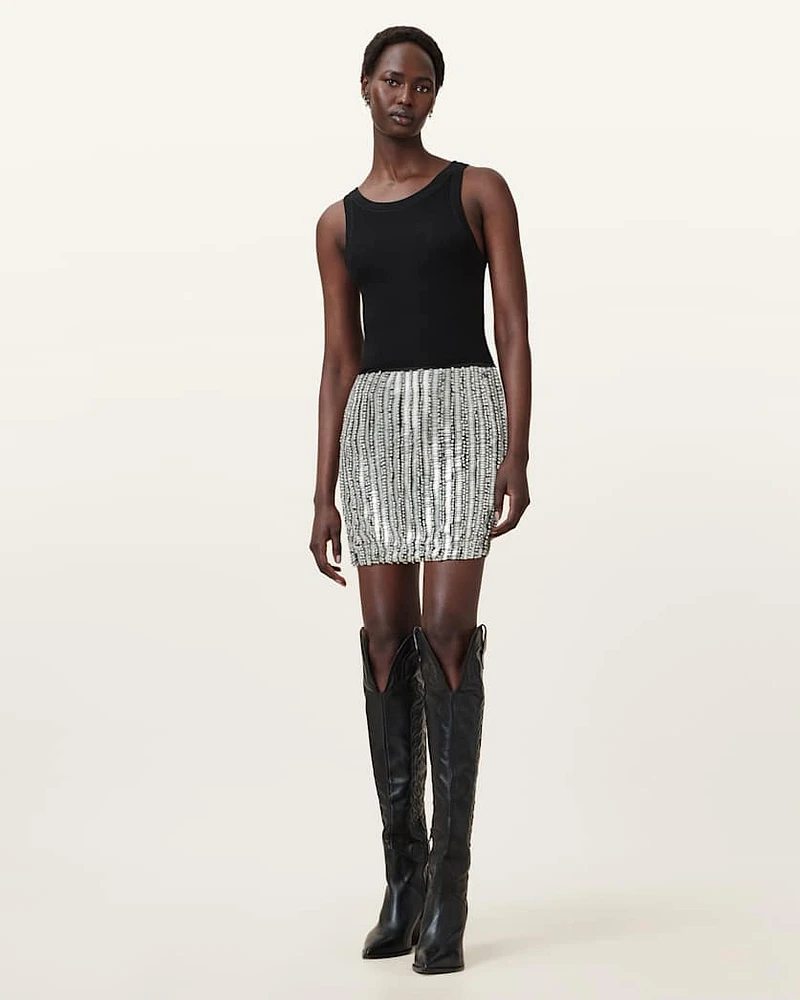 Jamilia Embellished Mini Skirt