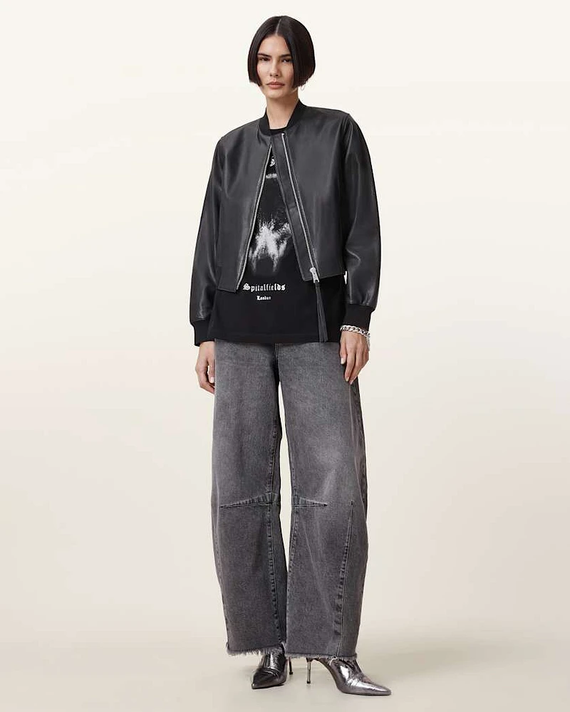 Dawn Wolf Print Relaxed Fit T-Shirt