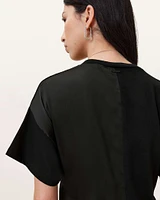Lana Lace Trim Mini T-Shirt Dress