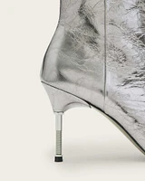 Natasha Pointed Metallic Leather Boots