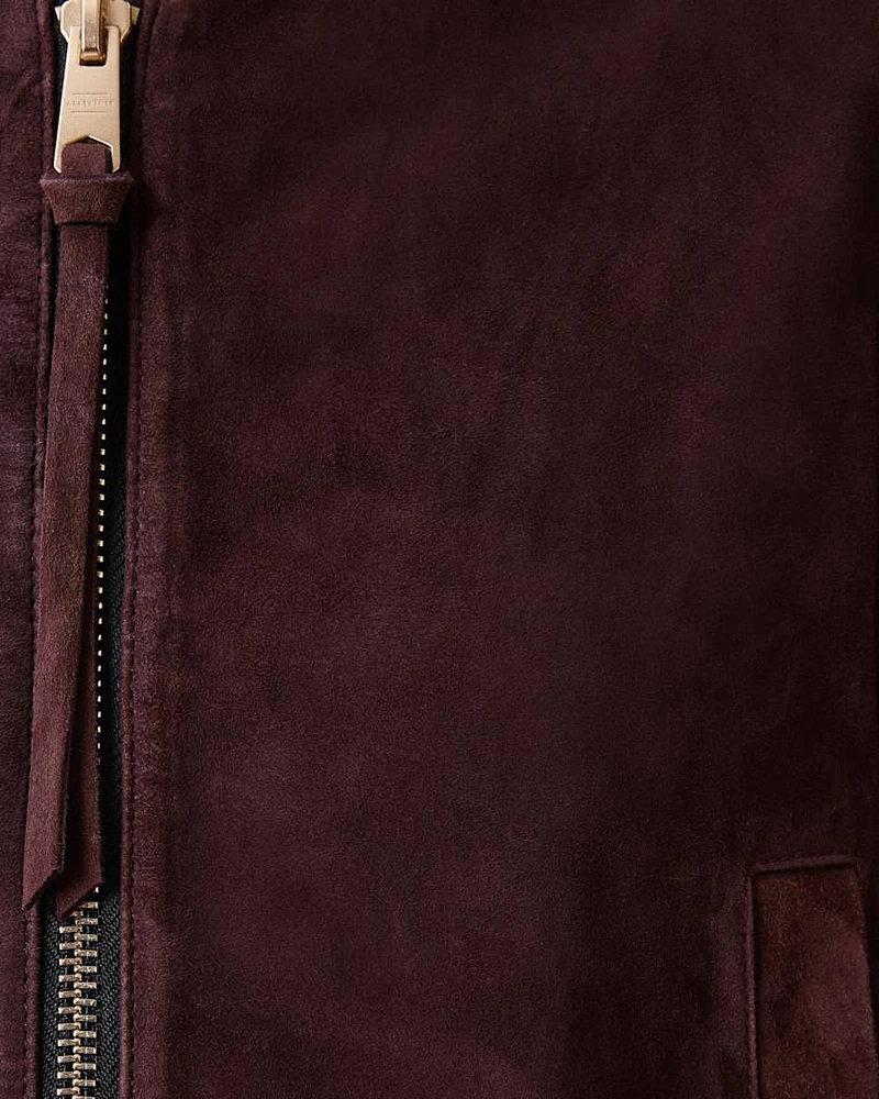 Orten Suede Bomber Jacket