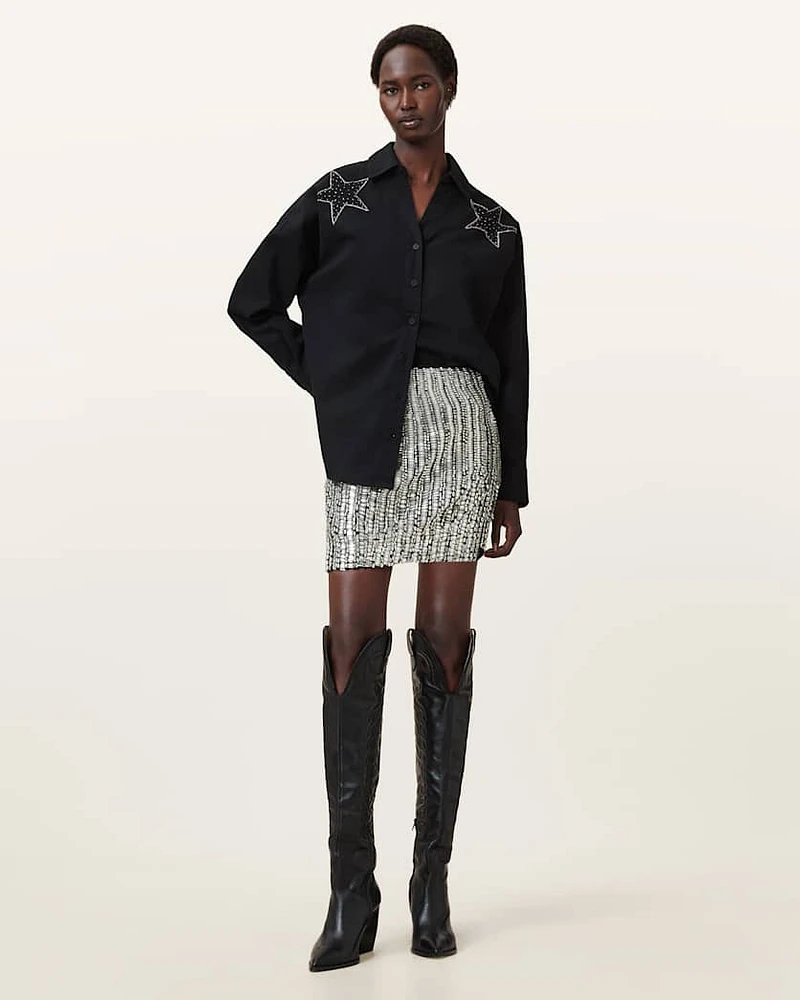 Jamilia Embellished Mini Skirt