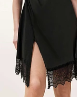 Lana Lace Trim Mini T-Shirt Dress