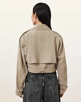 Ophelia Cropped Suede Jacket