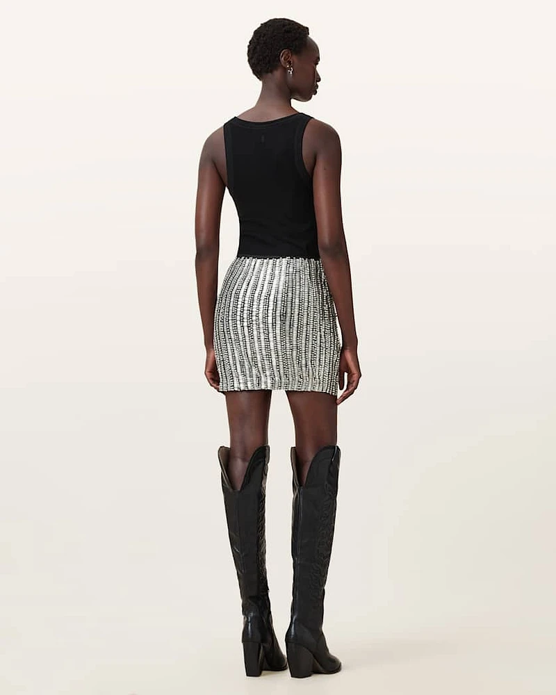 Jamilia Embellished Mini Skirt