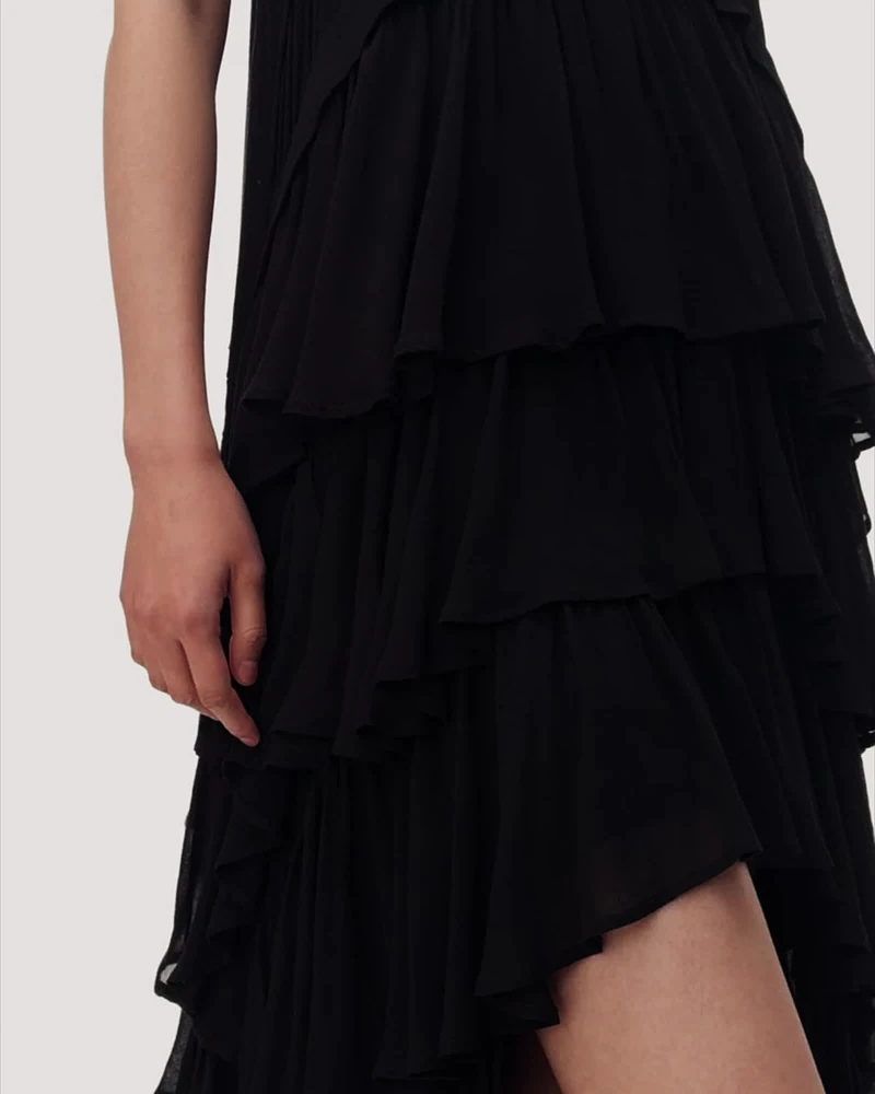 Cavarly Tiered Ruffle Maxi Dress