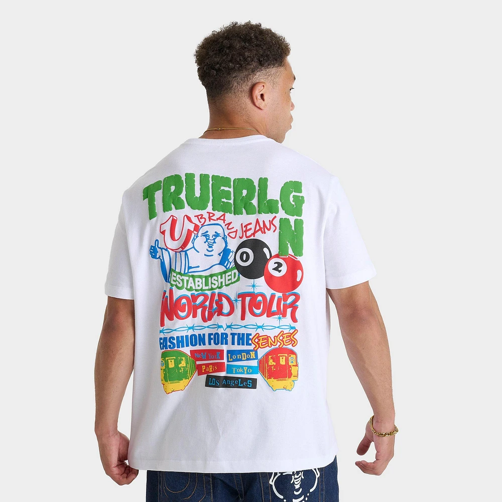 Men's True Religion World Tour Pool Ball T-Shirt