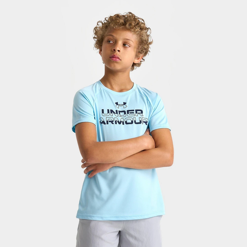 Boys' Under Armour Tech Split Wordmark T-Shirt