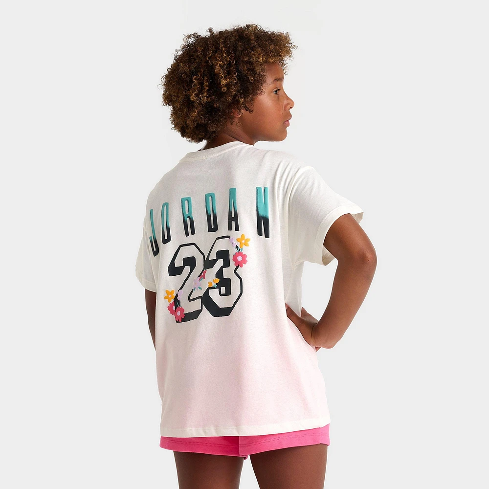 Girls' Big Kids' Jordan Summer Bloom Oversized T-Shirt