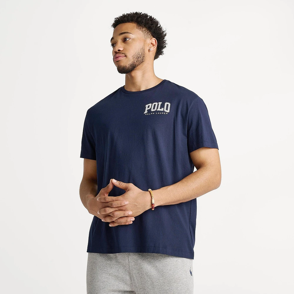 POLO ARCH LOGO TEE NAVY/WHT