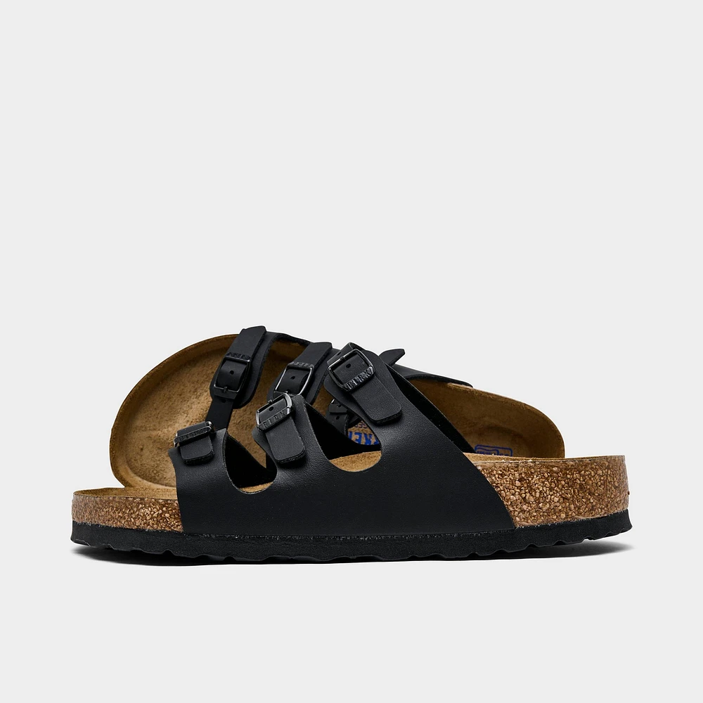 Womens Birkenstock Florida Birko-Flor Nubuck Soft Footbed Sandals