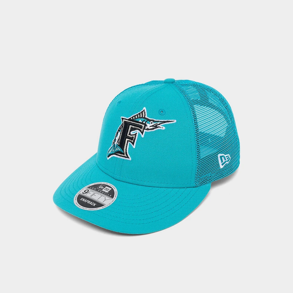 New Era Florida Marlins MLB Low Profile 9FIFTY Trucker Hat