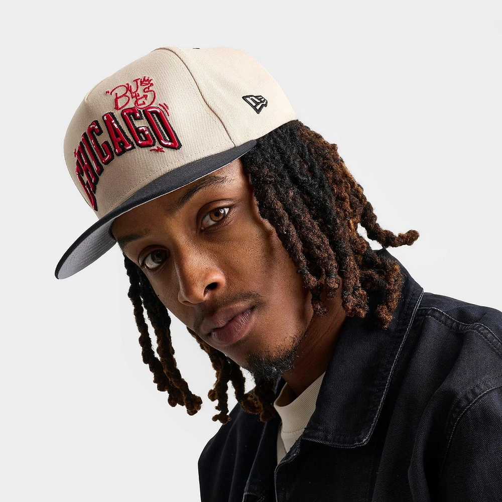 New Era Chicago Bulls NBA Team Art 9FIFTY Snapback Hat