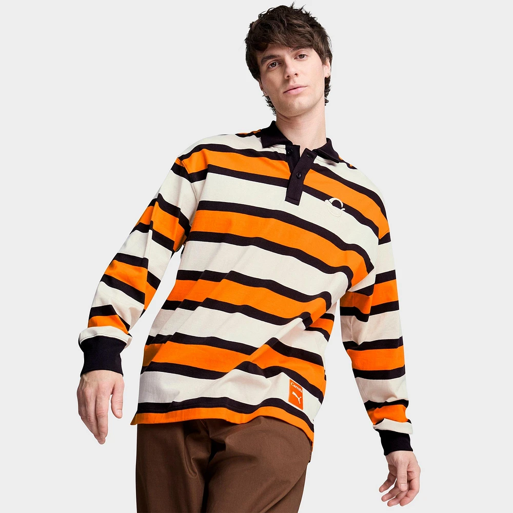 Men's Puma x Carrots Striped Jersey Long-Sleeve Rugby Shirt