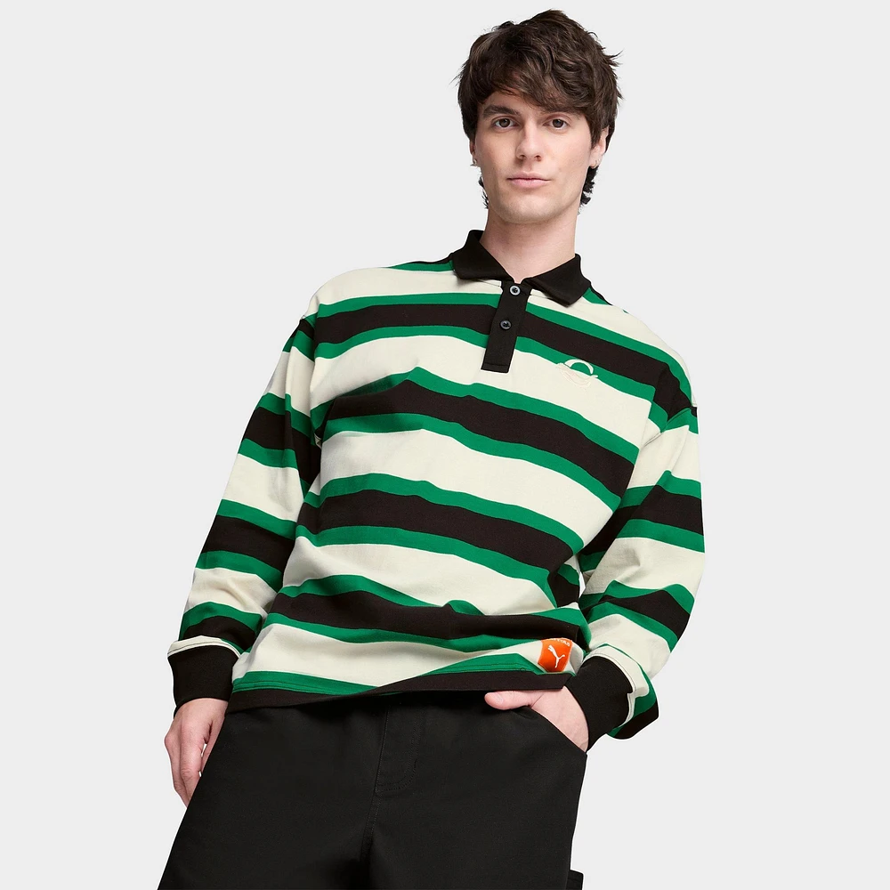 Men's Puma x Carrots Striped Jersey Long-Sleeve Rugby Shirt