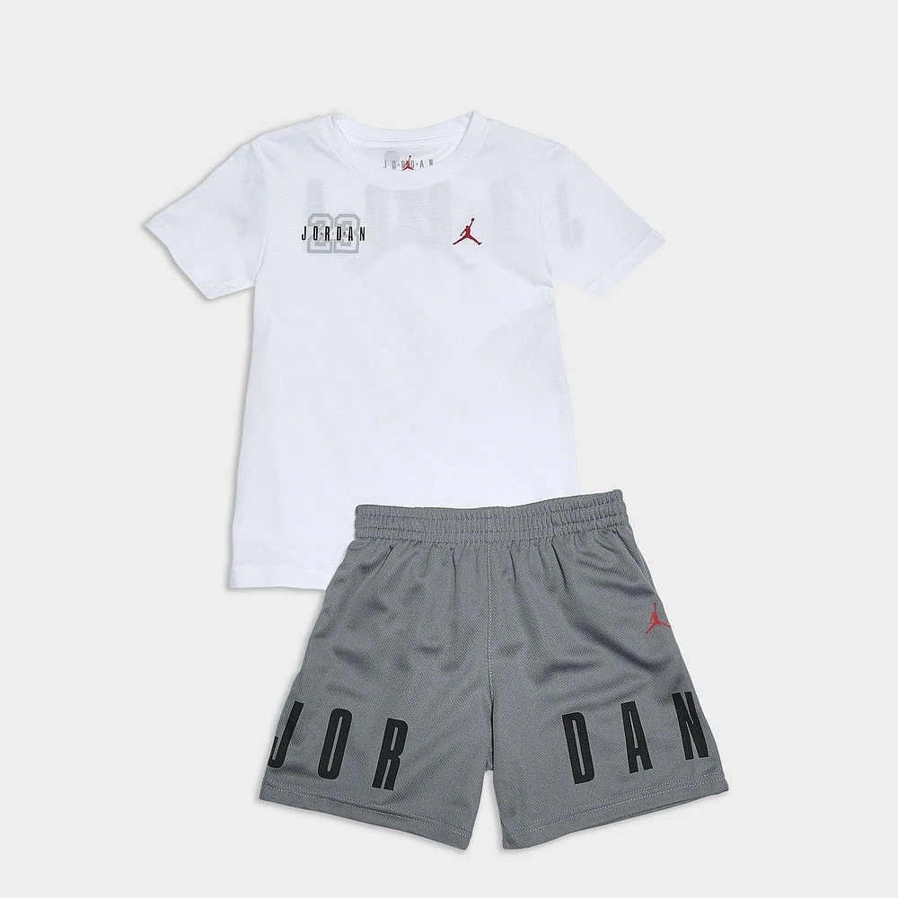 Little Kids' Jordan Courtyard T-Shirt and Shorts Set