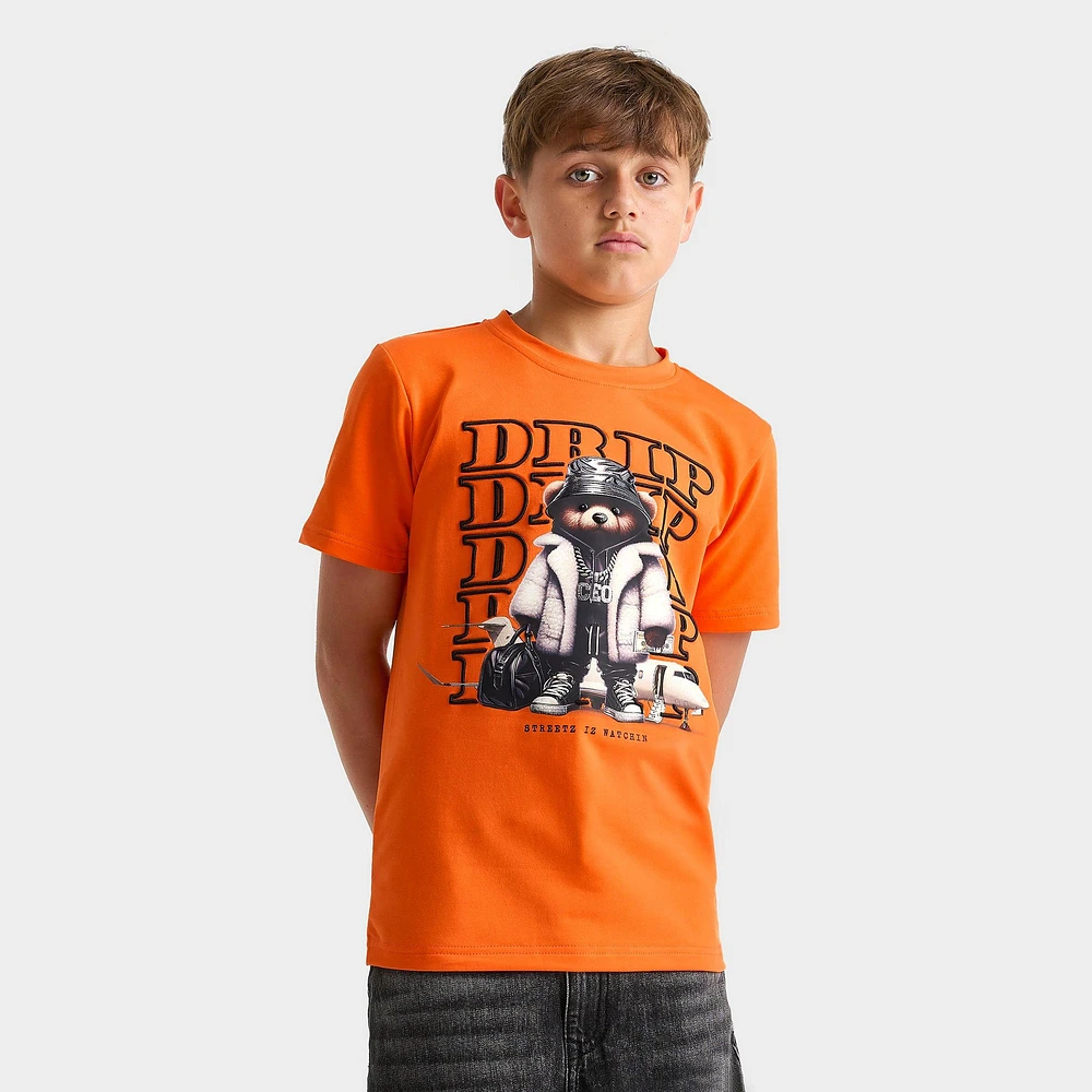Kids' Streetz Iz Watchin Drip Teddy T-Shirt