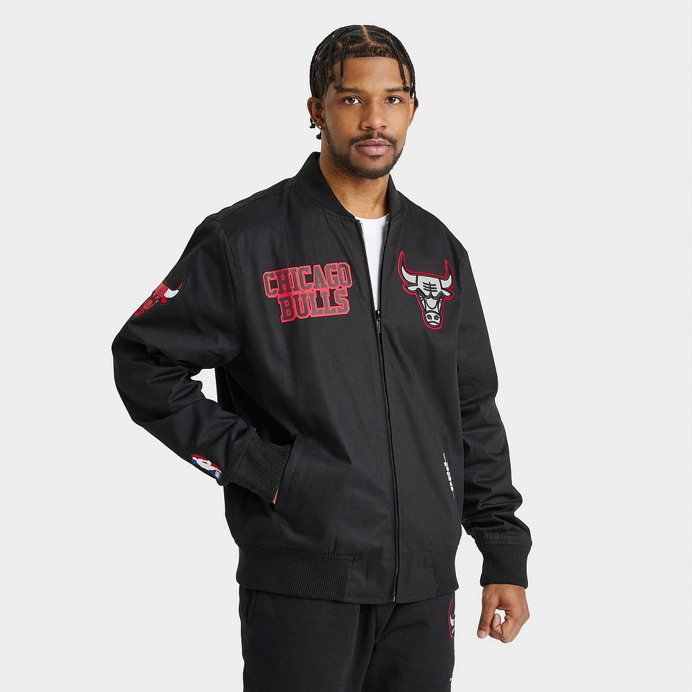 Men's Pro Standard Chicago Bulls NBA Reflective Logo Satin Full-Zip Jacket
